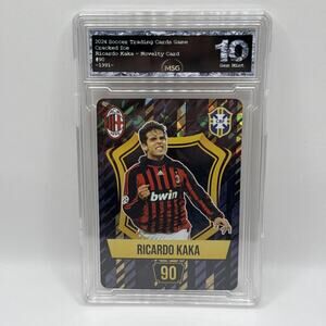 Ricardo Kaka - Holo Foil Soccer Card 2024 Grass Games - Graded 10 AC Milan